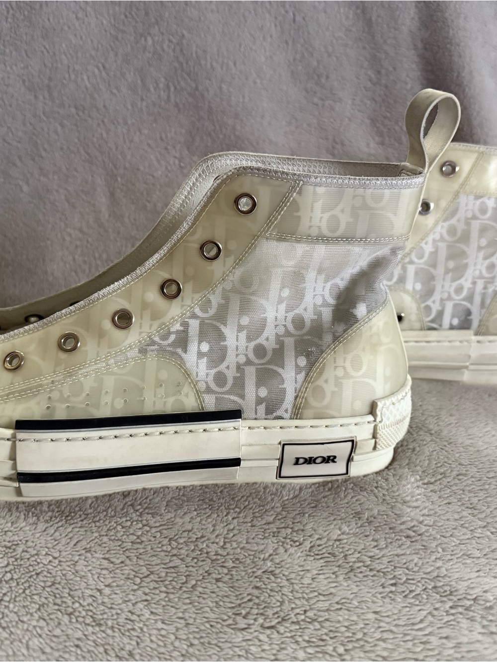 Dior B23 High-Top White Sneakers